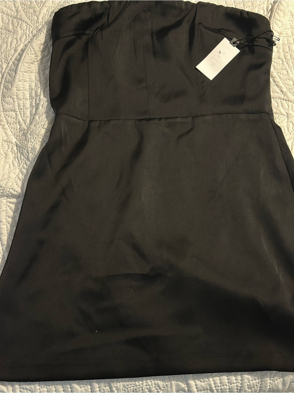 ASTR The Label Black Strapless Mini Dress - Large NWT